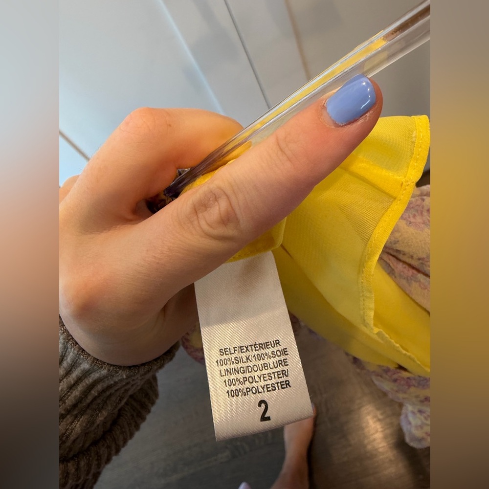 Loveshackfancy Silk Multicolor Yellow Purple Pink… - image 8